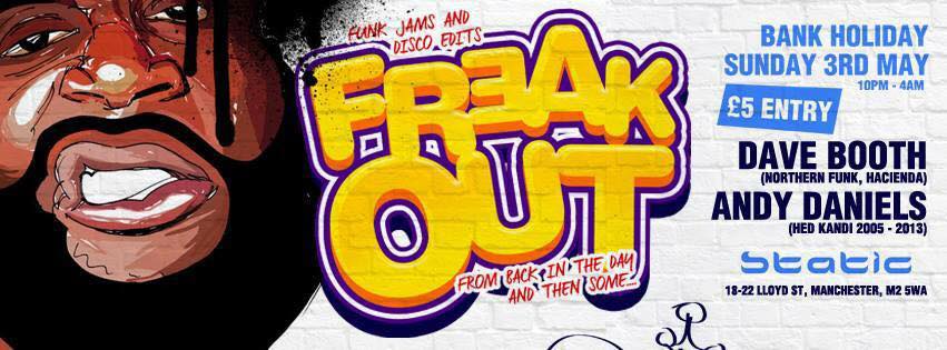 foundationmcr's tweet photo. This Sunday @ Static Freak Out, Classic Funk, Hip Hop &amp; Disco Grab a FREE ticket on Skiddle  - http://t.co/crv3AlVVMH http://t.co/A5eeu5Ygim