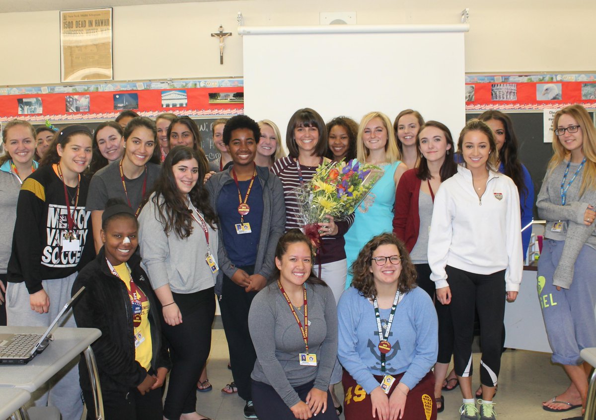 MercyHighMI's tweet photo. @MercyHighMI is proud to announce the 2015 TEACHER OF THE YEAR is Social Studies Teacher Mrs. Cindy Richter! http://t.co/qzcYK9OAk5