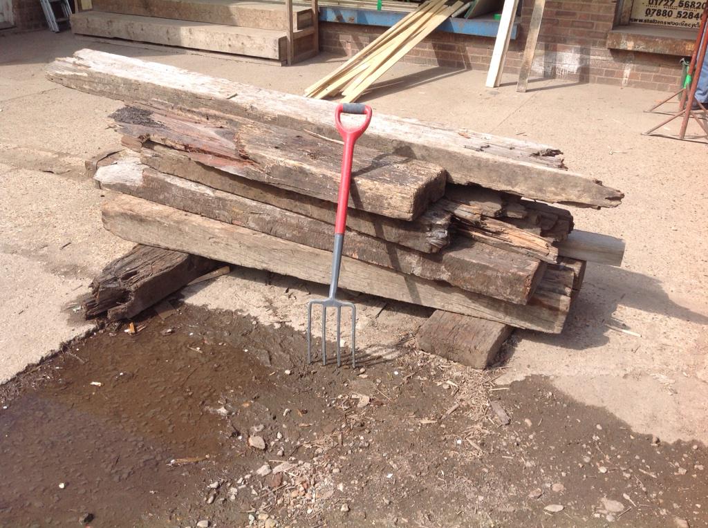 Hardwood part sleepers. £20 the lot to clear. Offer ends 5pm fri May 1st #sleepers