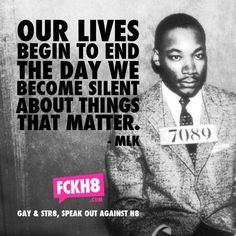 mwbloem's tweet photo. 'Our lives begin to end the day we become silent about things that matter' - `ML King #BaltimoreUprising @ludobok http://t.co/5vRoKy4m6l