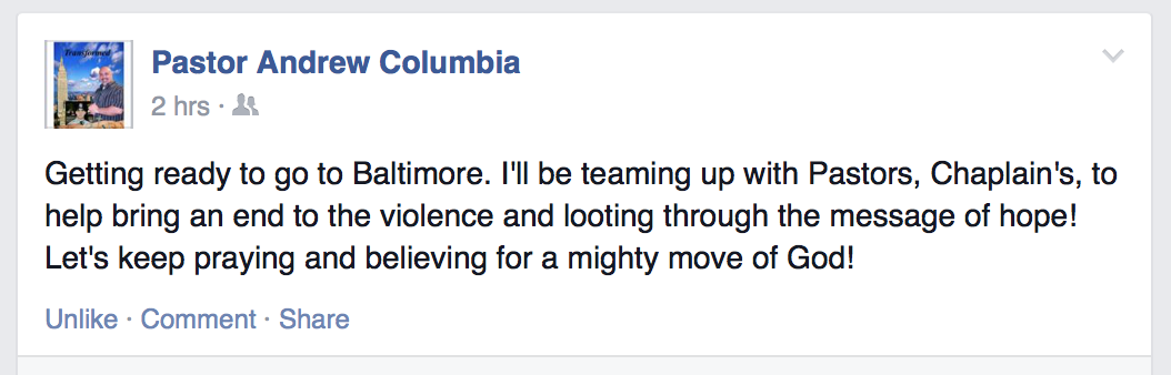 4twelvepr's tweet photo. You candebate #baltimoreriots all day frombehind a computer.  Here's how you ignite real change. #baltimoreneedsjesus http://t.co/T9qFyvwbaL