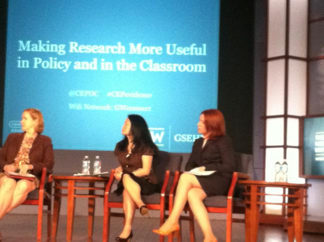 neier's tweet photo. First #cepevidence panel about to start! http://t.co/JMl9w32iDZ