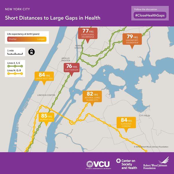 VoxMaps's tweet photo. Life expectancy differences within urban areas highlight the massive healthcare gaps in cities http://t.co/BR5Ro0xQds http://t.co/PRqKLa45dk