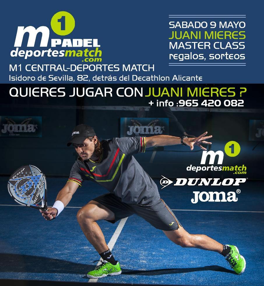 El próximo sabado 9 de Mayo estará  @juanimieres en la pista <a href="/m1deportesmatch/">deportesmatch.com</a>. Grandes descuentos, sorteos y regalos.