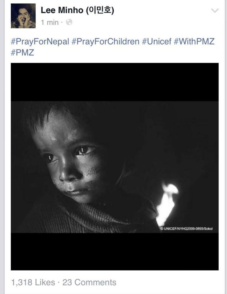 intofangurling's tweet photo. "@abeer_minoz: #PrayForNepal #PrayForChildren #Unicef #WithPMZ #PMZ 🙏🙏
Four updates
Weibo,twitter,instagram, fb http://t.co/s7IoCoarMm"