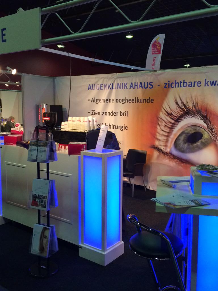 Vandaag de koffie verzorgen voor de gasten van de oogkliniek Ahaus Duitsland. Op de zorgbeurs Twente #Enschede