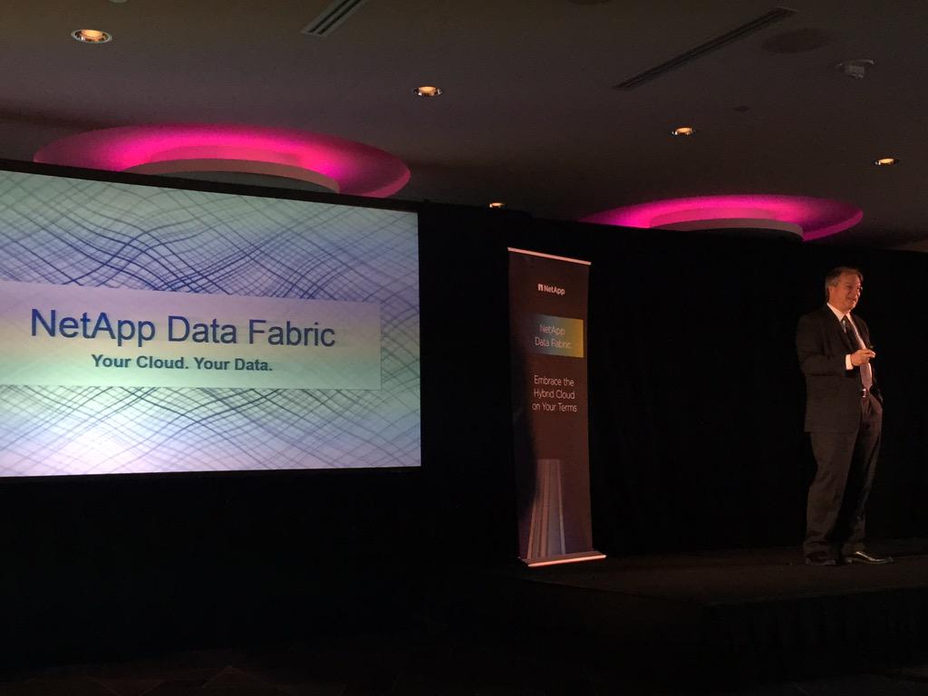DLHatwork's tweet photo. #NetApp CEO Tom Georgens explains how Hybrid Cloud, Flash & Data OnTap creates NetApp's Data Fabric #NetAppHCE http://t.co/A5RCERe9sl