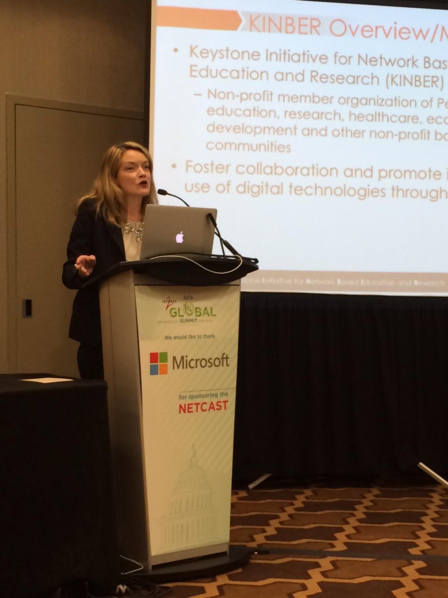 Angela_Stark's tweet photo. Jennifer Oxenford of @KINBER highlights their community work as a relatively new R&amp;E network in PA #i2summit15 http://t.co/LtyAVPRjbQ
