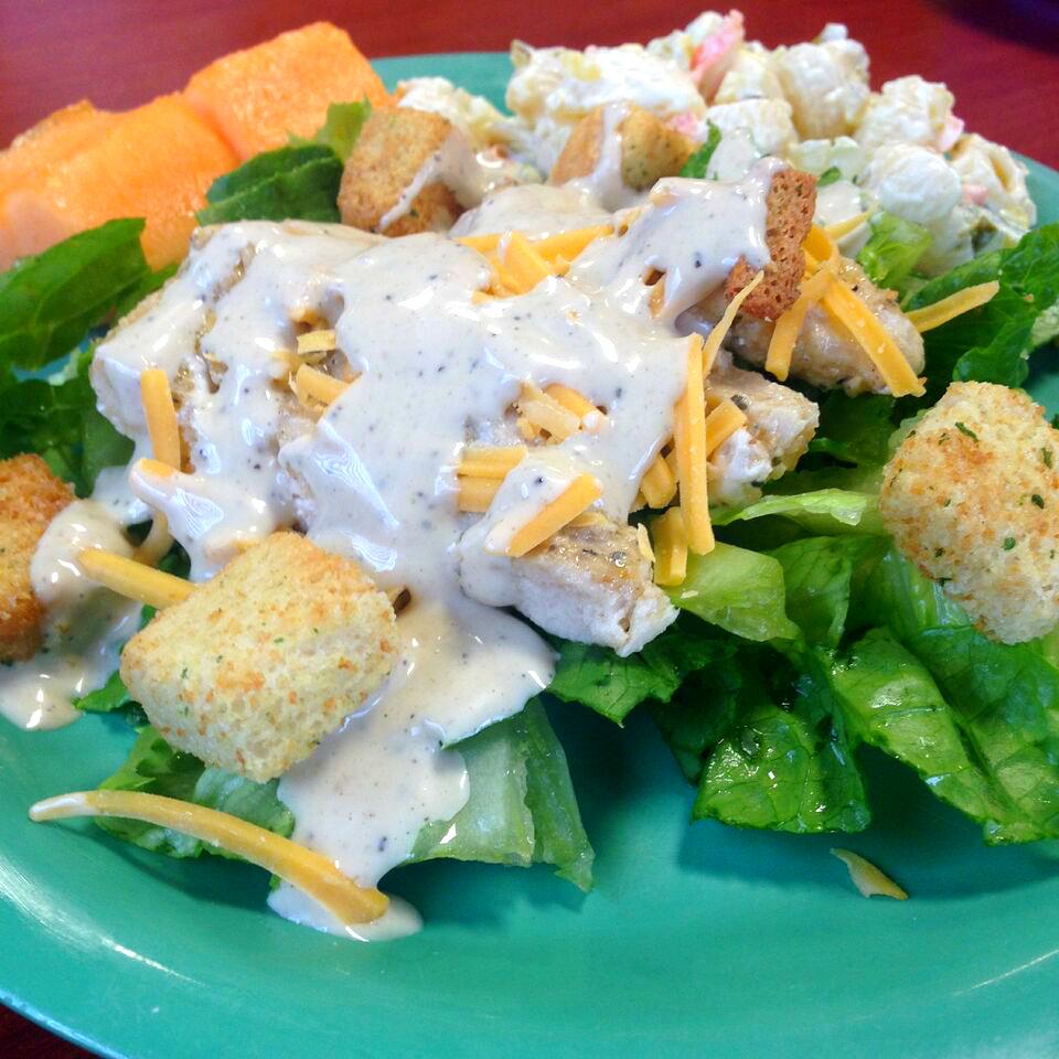 Our creamy ranch is made from scratch using whole ingredients that would  make any salad happy.