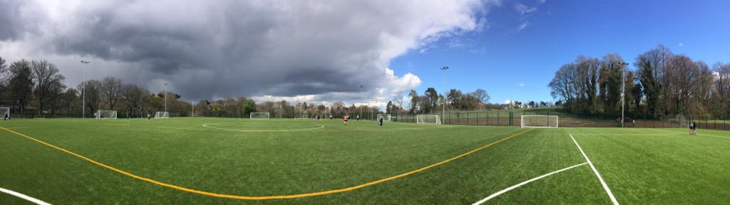 The constantly changing weather of a PE summer term. Storm clouds then beautiful blue skies!!! #soaked