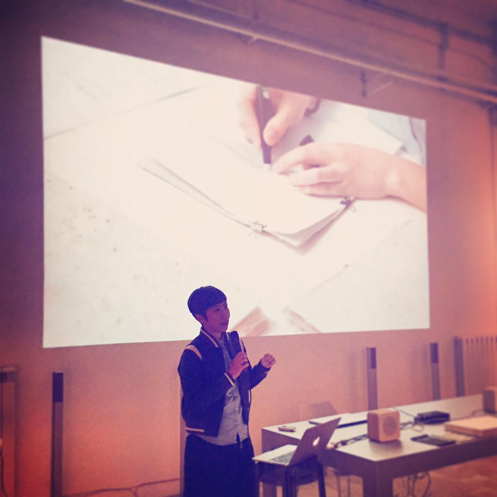 foreignpolicydg's tweet photo. Our Creative Director @yahlengyu spoke about magic making with various elements #MilanDesignWeek2015 #SaloneDelMobile http://t.co/AVKkVg3AAy