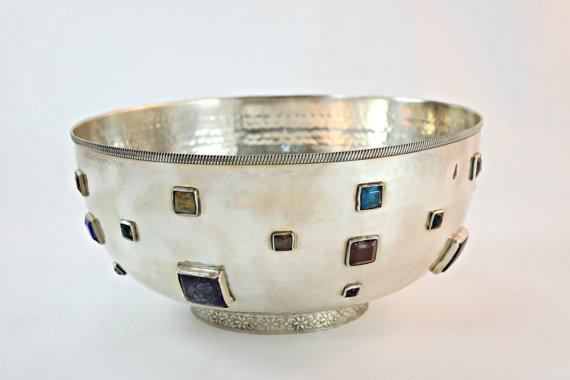 Silver Plate Bowl, Hammered Silver Plate Bowl, Ham arnd.co/ObBKb  #vintage #Like2