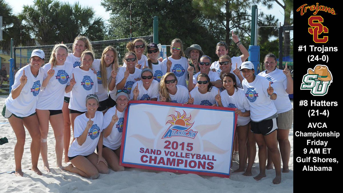 StetsonBeach's tweet photo. Preview: Hatters Set for AVCA Championship - http://t.co/5Ox7QCXhML #GoHatters #ASunSVB http://t.co/VcJkzCxMEH