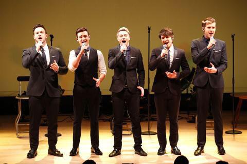 Collabro's tweet photo. Our album launch in Japan was SO COOL! http://t.co/sJ3d5igHdo