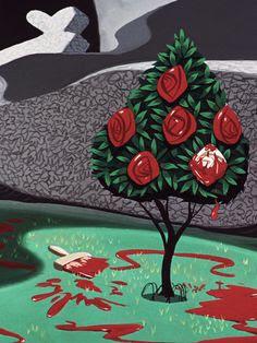 MFWonderland's tweet photo. Why not paint the roses red? #roses #logic #aliceknows #AliceInWonderland http://t.co/IsyupZXhYz