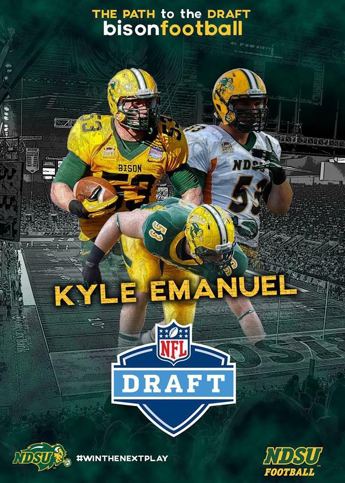 RT to help us wish Kyle Emanuel good luck as the NFL Draft starts tonight!

#ProBison #OnceABisonAlwaysABison