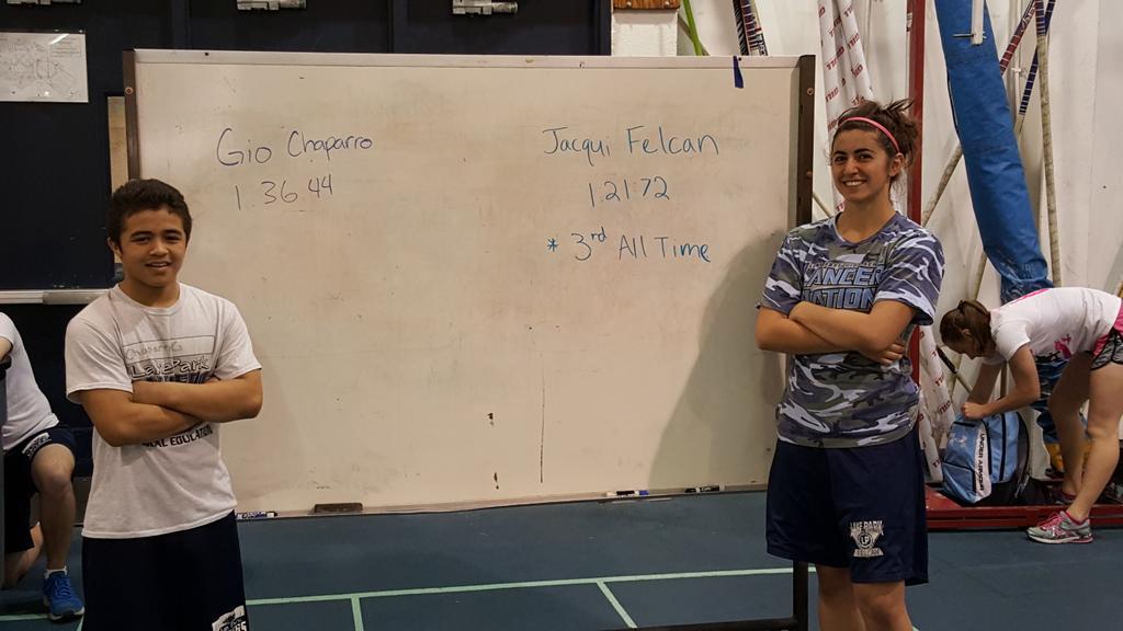 LakeParkPE's tweet photo. 3rd Hour Top Performers
Boys GIO CHAPARRO 1.36.43
Girls JACQUI FELCON 1.21.72
#LPPEObstacleCourse
#RecordBoard http://t.co/PokjC2FIXD