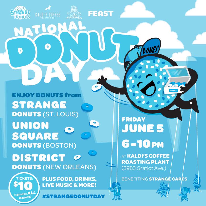 strangedonuts's tweet photo. We're very stoked to welcome @UnionSqDonuts &amp; @DistrictDonuts to #StrangeDonutDay! Tickets on sale tomorrow @ 10AM!!! http://t.co/T3p8CtNHLu
