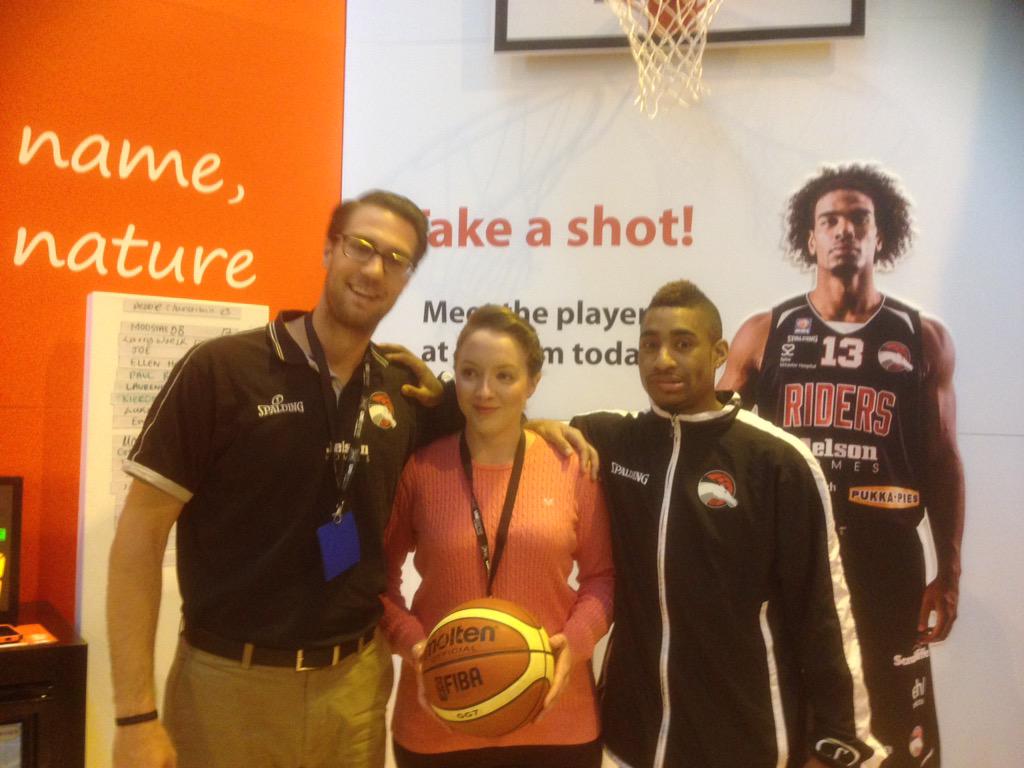 RidersBball's tweet photo. Last day supporting @premlogistics at the NEC @BernardiniTyler @_NeilWatson_5 helping out the guests #greatsponsors http://t.co/qVCmDM51Wr