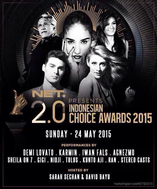 LiveInIndonesia's tweet photo. Confirmed! DEMI LOVATO and KARMIN will headline @netmediatama's Indonesian Choice Awards 2015 on May 24! http://t.co/SrhoAEBfYc
