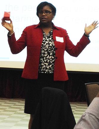 lanacmnj's tweet photo. Supt @crystalmlovell leads Impact of Culture on Ed session in #NJSDC learning series @RutgersU #ltps #superleadership http://t.co/qCCNrZVn7q