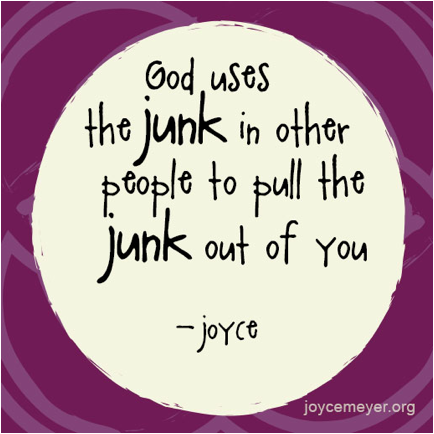 JoyceMeyer's tweet photo. We need to let God be our #JunkCollector http://t.co/Tw1psGgzBJ