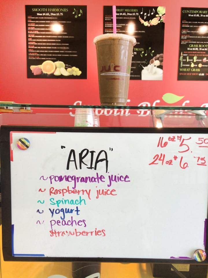 JuiceItFargo's tweet photo. This new smoothie is a hit! Delicious peach-berry blend is perfect for the amazing spring weather! Come try one today http://t.co/yb7D7jKWHQ
