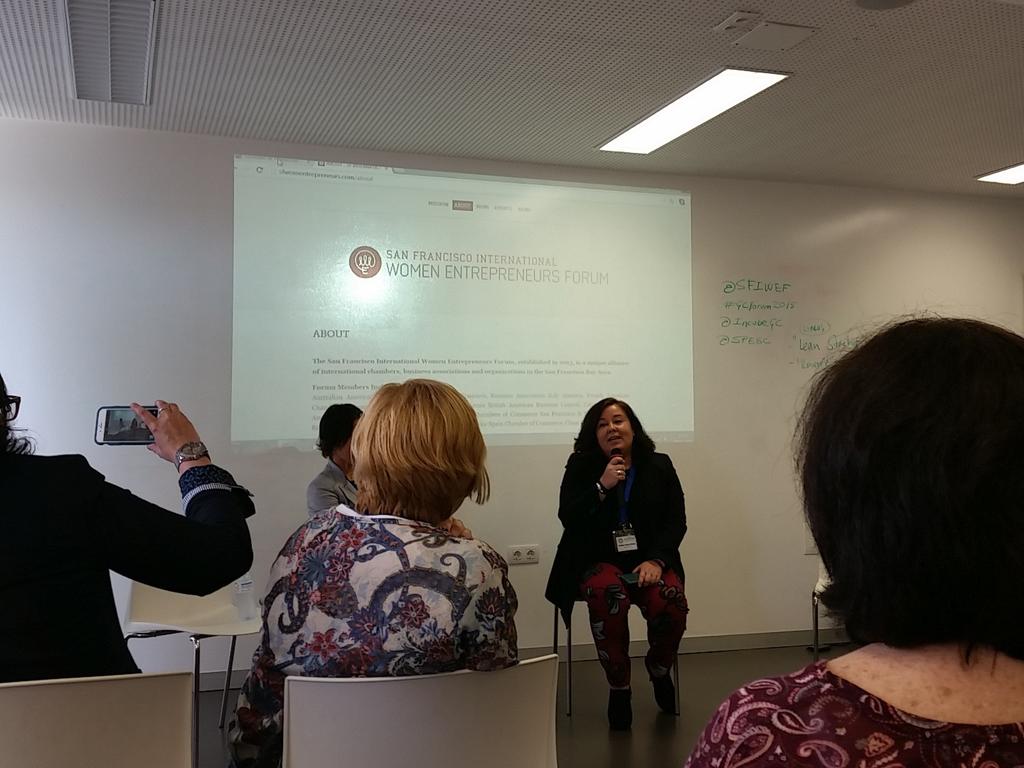 aocroissier's tweet photo. @atarecos is interviewing Janelle Kellman @kitorder Both amazing women role models! #GCForum2015 @SFIWEF @IncubeGC http://t.co/3OHDaJogm6