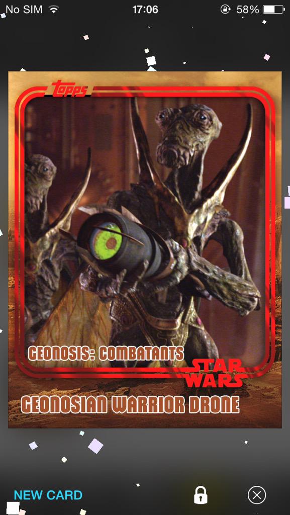 THEofficialSWCT's tweet photo. Yessss!! got these two in my second geonosis pack of the day the luck is real with this one. http://t.co/bUcAJzf9lb