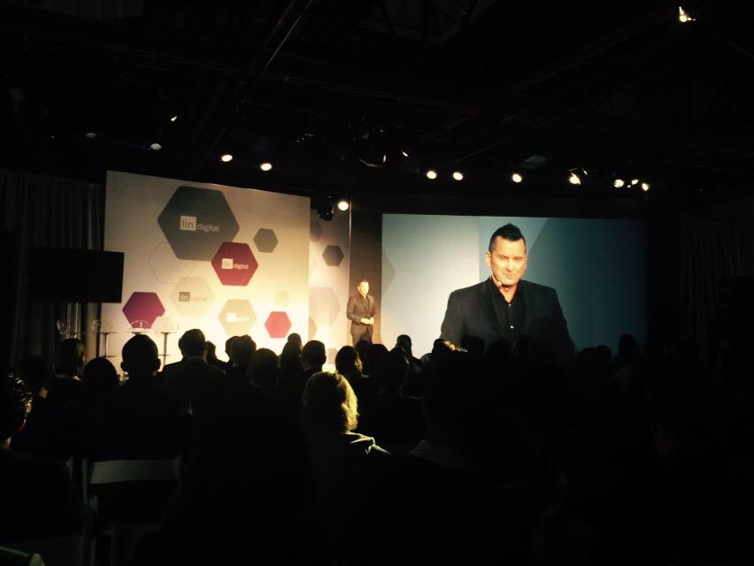 standupkid's tweet photo. "When we talk about digital, we're not talking about the death of TV," says @BiteSizeTV CEO @RonBloom. #linnewfront http://t.co/GiaDZk1v0v