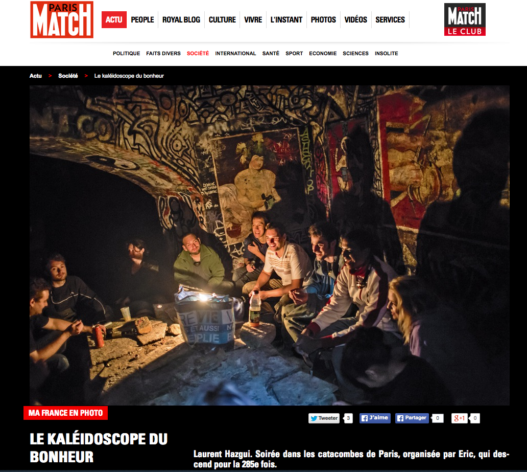 LHazgui's tweet photo. #Retro2014 #ParutionPresse 6 sur 7 Les Catacombes à Paris. Paris Match "Ma France en photo". Sujet en cours... http://t.co/zi403WjD4i