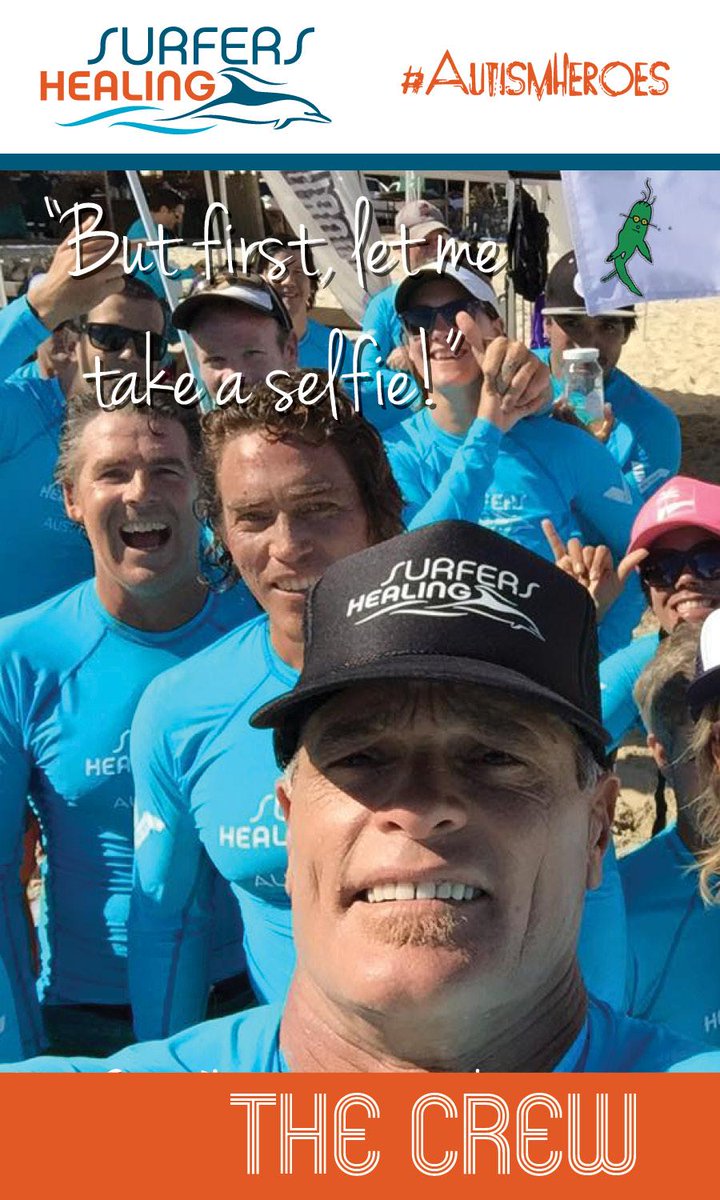 SurfersHealing's tweet photo. Our volunteers hard at work... #AutismHeroes #WorkHardPlayHard #AutismAwareness #FirstLetMeTakeaSelfie http://t.co/vwqYor3yca