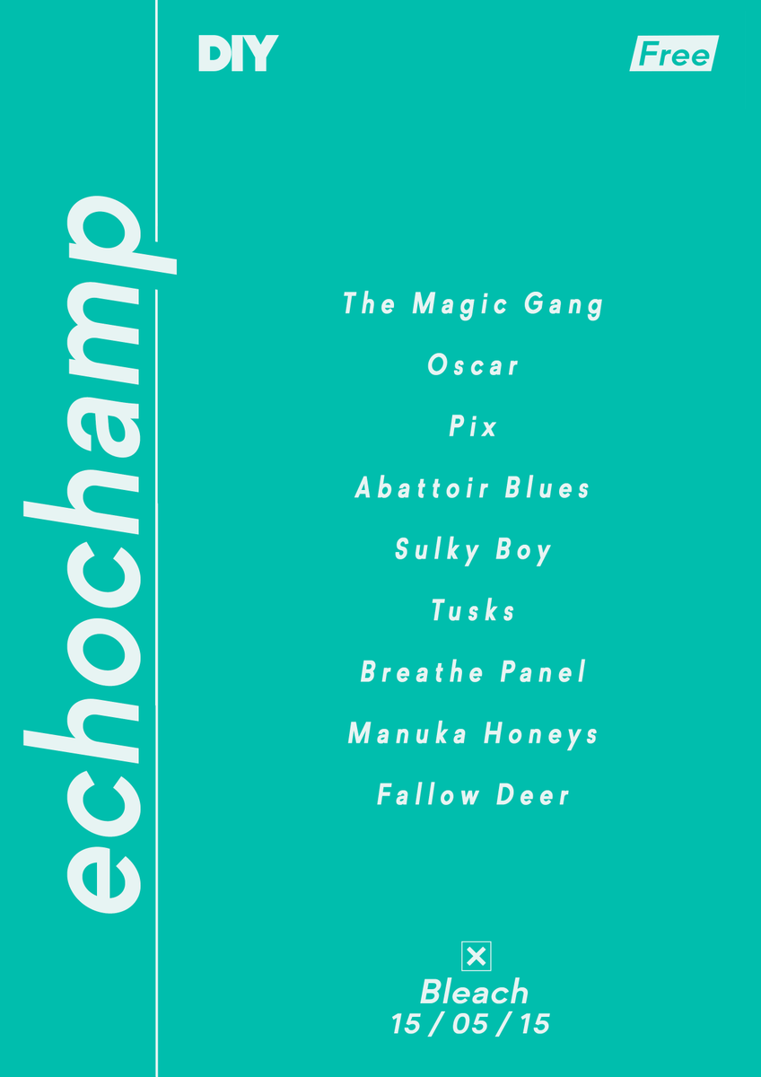 diymagazine's tweet photo. We're putting on a Great Escape show w/ @echochamp15, feat. @_TheMagicGang &amp; @oscar_scheller
http://t.co/9QKCpDX09v http://t.co/HB74HCycJv