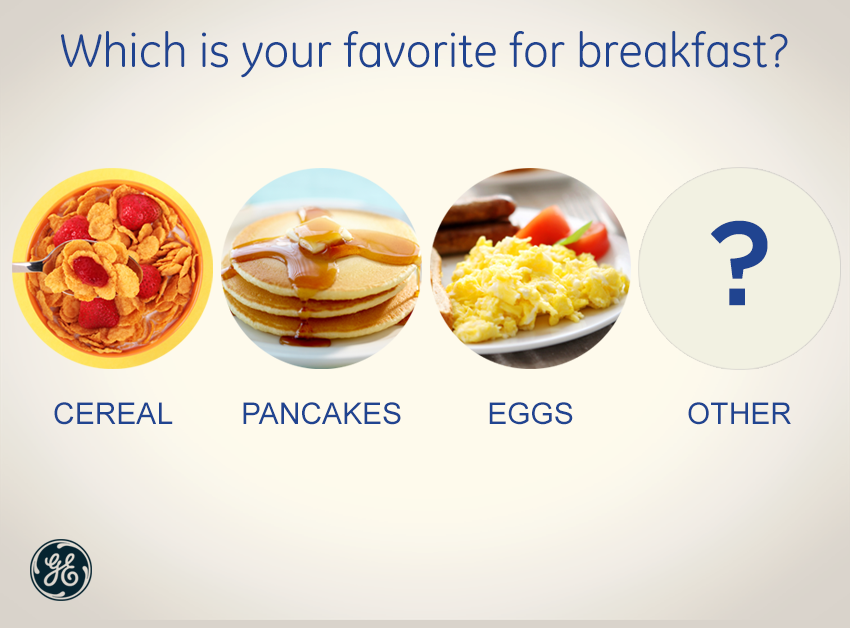 VansHomeCenter's tweet photo. GE appliances, cooking up the most important meal of the day. http://t.co/exKBrOMGRj