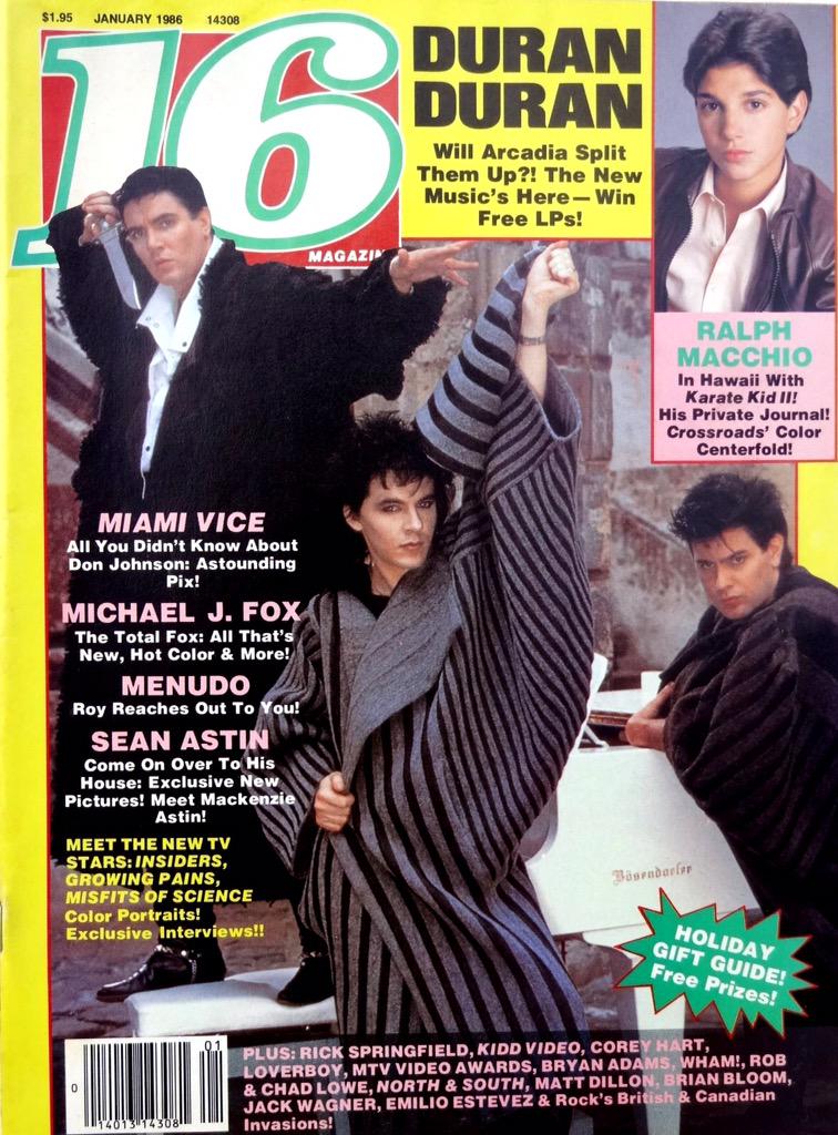DuranDuranBot's tweet photo. #TBT Duran Duran on the cover of "16" - glorious!
#DuranDuran #DuranBot http://t.co/g0WF4wylcS