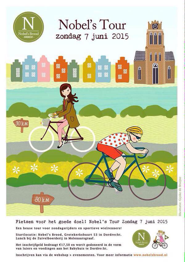 Nobelsbrood's tweet photo. Op zondag 7 juni a.s. organiseren wij een heuse fietstour! We fietsen voor luiers en voedingen voor @HetBabyhuis ! http://t.co/HnlrZa95OQ