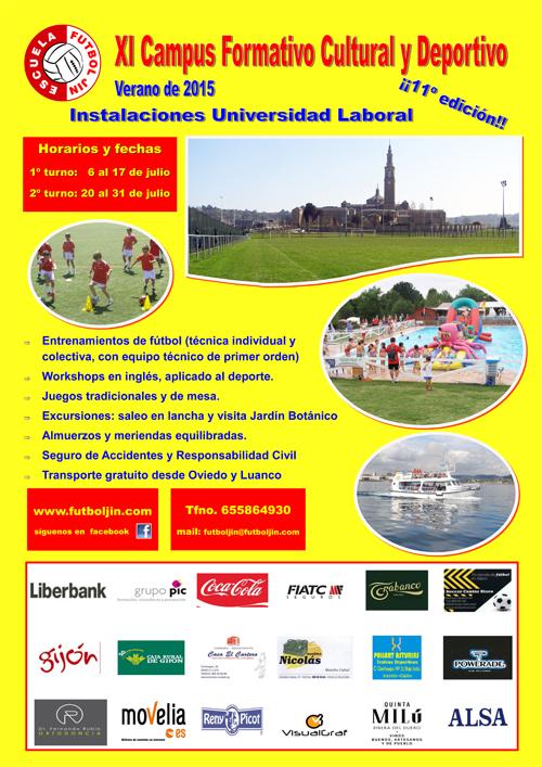 futboljin's tweet photo. Cartel publicitario de nuestro campus de verano 2015 http://t.co/VOZKdnA1Es