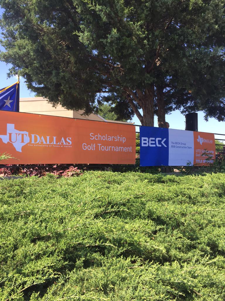 chadschieber's tweet photo. Sunny and 75. Perfect day for @UT_Dallas scholarship golf tournament. http://t.co/MohT1gUzKg