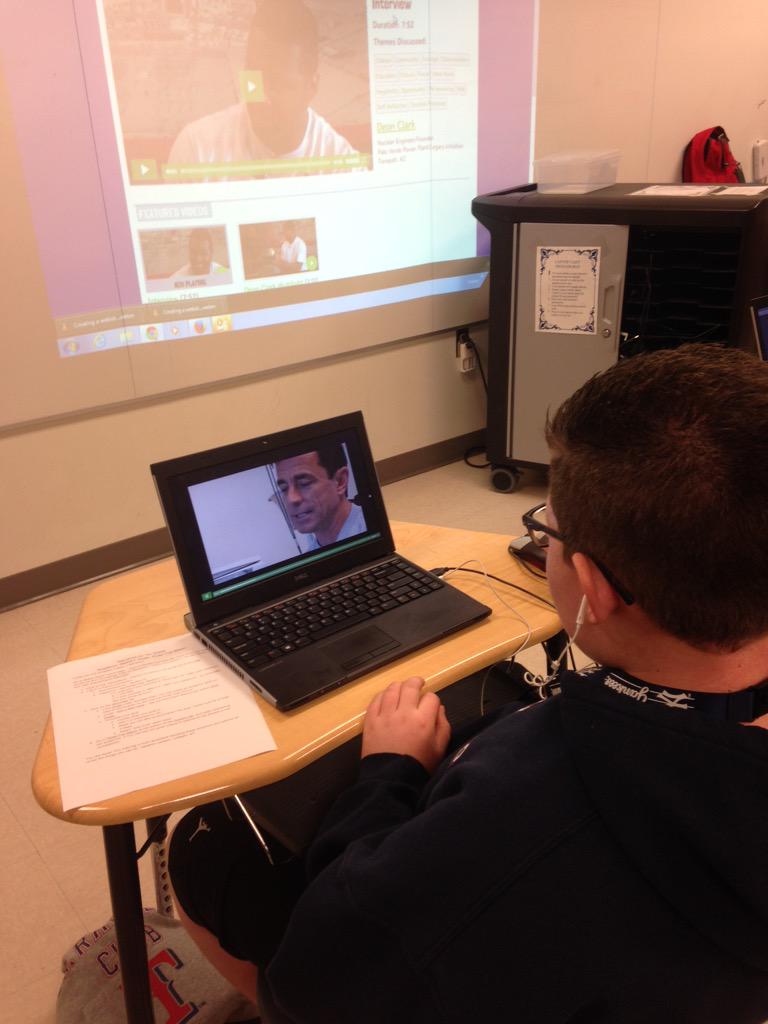 hollymcculler's tweet photo. BMMS 7th graders exploring careers on Naviance. #dentonchat #titansrock http://t.co/ZLXnrMKsHt
