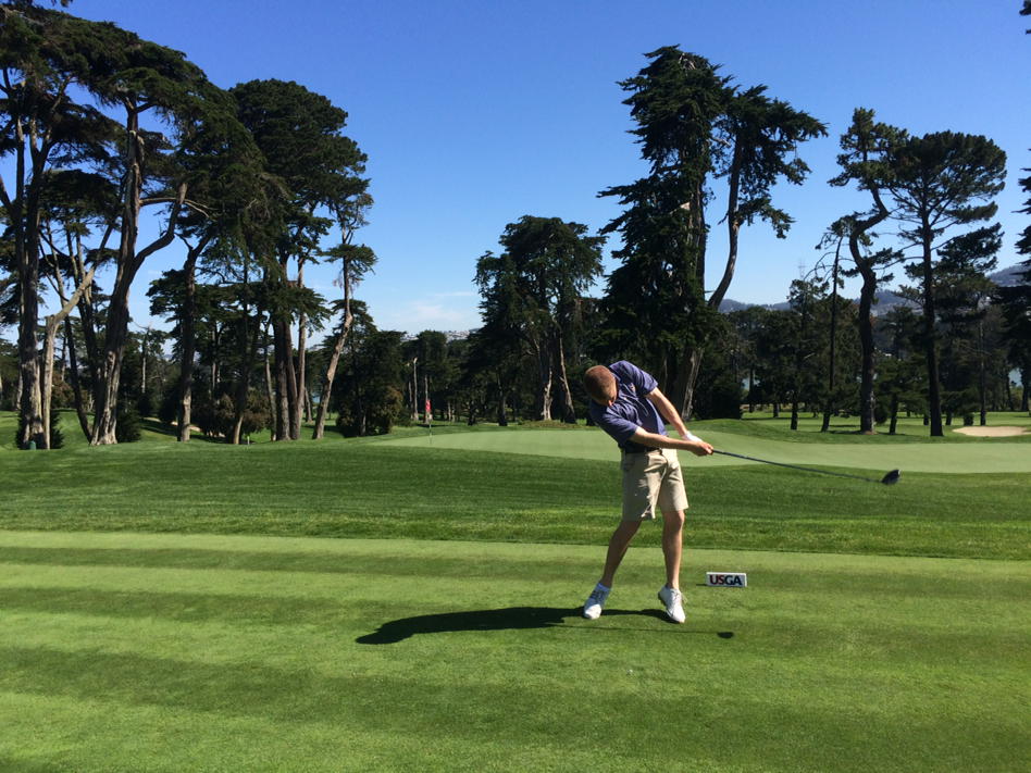 Jack_Wallace_'s tweet photo. @Sean_Semenetz teeing off on #9 at the USGA4Ball.  #0/2/0 #fliparoo @Peej_Bart http://t.co/TExxbRkP4h