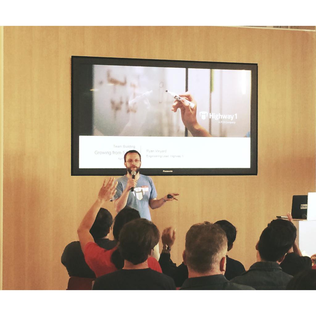 highway1io's tweet image. Our #Engineering Lead Ryan Vinyard talks how to build a #startup team from 5 to 25. #hardwareworkshop #startuplife