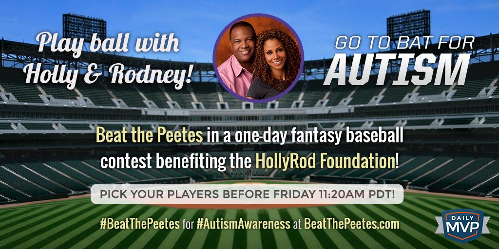 hollyrpeete's tweet photo. More baseball fun! Join our new #BeatThePeetes contest and help us raise #AutismAwareness! http://t.co/Qf28GvxhN1 http://t.co/xFr9zMSnLS