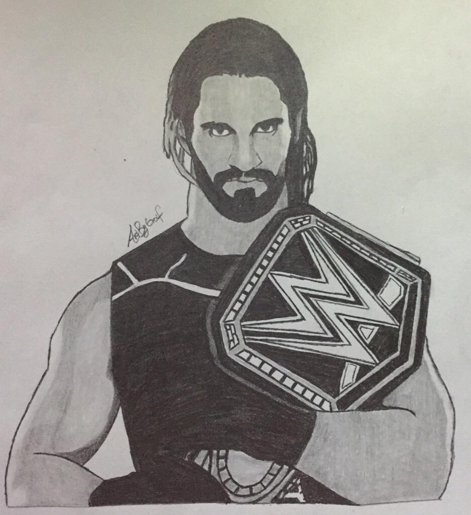 Seth Rollins Drawing | #Roughdraft of a #Drawing I made of #… | Flickr