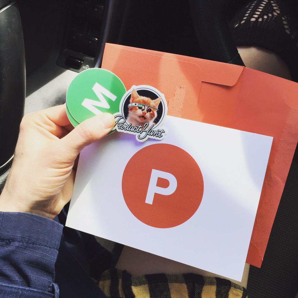 HotelMyPhone's tweet photo. Thx @ProductHunt for the hand written note &amp; gift to @HotelMyPhone #lovedit http://t.co/0jZYJiFYGN