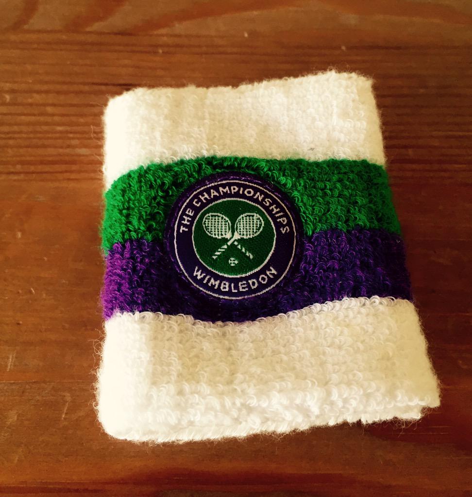 vivienne7's tweet image. Dusting off my lucky @Wimbledon sweat band. 7th year in a row! Great ballot luck indeed! Can't wait! #59daystogo