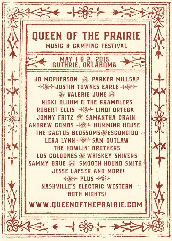 playin <a href="/QOTPFest/">Queen of the Prairie</a> in magical Guthrie, OK tomorrow! queenoftheprairie.com