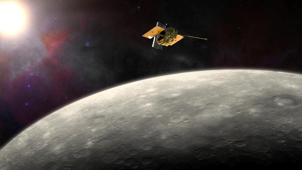 NASA's tweet photo. .@MESSENGER2011 collides w/ Mercury at ~3:30pm ET. The mission achieved unprecedented success: http://t.co/EKoO8btLtD http://t.co/suuw8buFXj