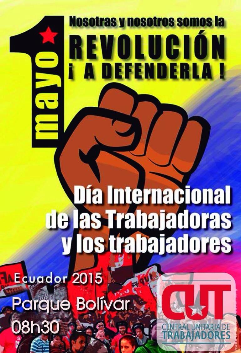 JPCatamayo's tweet photo. Trabajadores Organizados con Derechos Garantizados #TodasLasManosTodas #1Mayo @CutLoja @35apLojaLoja @GoberLoja http://t.co/XzJznKAvyn