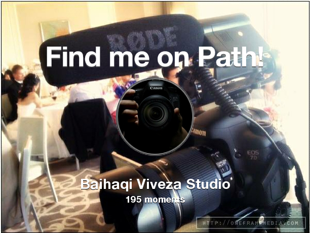 VivezaHaqi's tweet photo. I've shared 195 memories with my friends on #Path - see them now at http://t.co/OuNdo0G1Jr! #thepersonalnetwork http://t.co/fk99A5Raw6