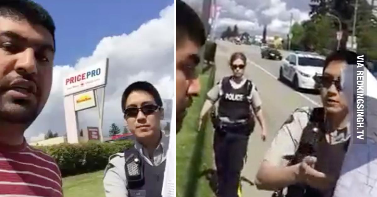 REDKINGSINGH's tweet photo. Surrey Cop Vs. Desi Trucker: Let's Agree To Disagree (Video) - http://t.co/WRnP3vUjNE h/t @thereal2turbanz RT http://t.co/x1Xcl0Ipj2